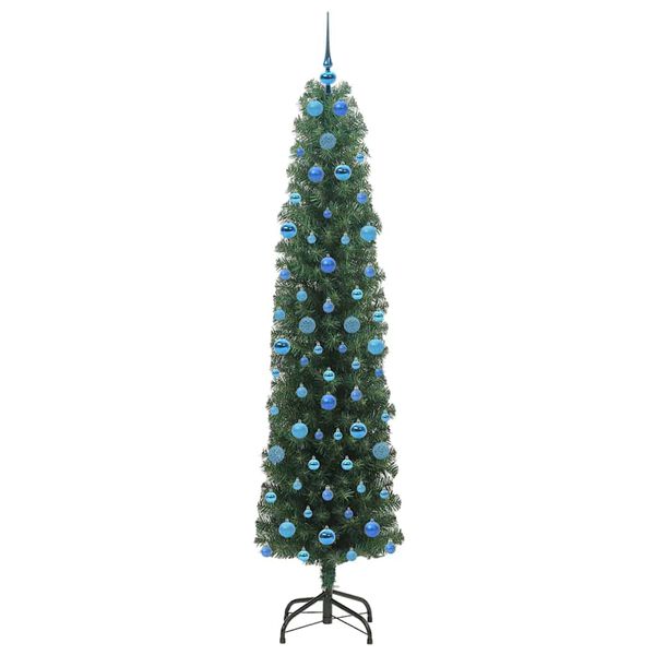 vidaXL Artificial Christmas Tree with 300 LEDs with Stand Green 210 cm