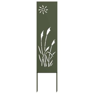 vidaXL Garden Privacy Screen Olive green 32 x 140 cm Cold-rolled steel