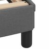 vidaXL Bed Frame "Dover" Dark Grey 180x200 cm Super King Fabric
