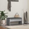 vidaXL Hall Bench with Cushion Grey Sonoma 83 x 38 x 40 cm