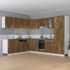 vidaXL Kitchen Cabinet Lyon Smoked Oak 75.5x75.5x81.5 cm Engineered Wood