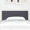 vidaXL Headboard with Headboard Dark Grey 100 cm Faux Leather