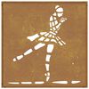 vidaXL Garden Wall Decoration 55x55 cm Corten Steel Ballet Dancer Design