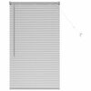 vidaXL Window Blind with Curtains Manual Silver Aluminium