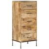 vidaXL Chest Of Drawer | Varied | Solid Mango Wood | Medium | Chest Of Drawers