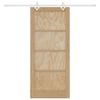 vidaXL Sliding Door Brown 86 x 198.5 cm Solid Pine Wood