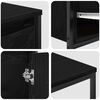vidaXL Bathroom Furniture Set with Drawer with Shelf 2 pcs Black oak
