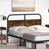 vidaXL Replace Headboard Smoked Oak 135 cm Steel and Engineered Wood
