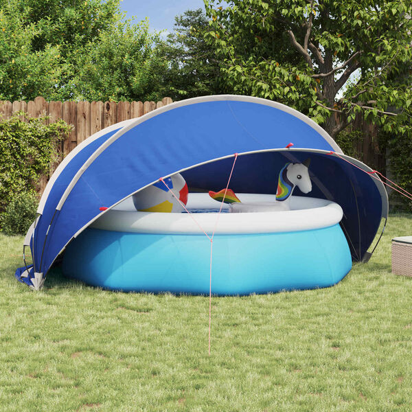 vidaXL Pool Dome Folding Manual Green 405 x 405 x 192 cm