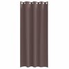 vidaXL Blackout Curtains with Rings 2 pcs Dark Brown 260 x 140 cm