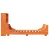 vidaXL Bookcase Bed without Mattress Wax Brown 75x190 cm Small Single Solid Wood
