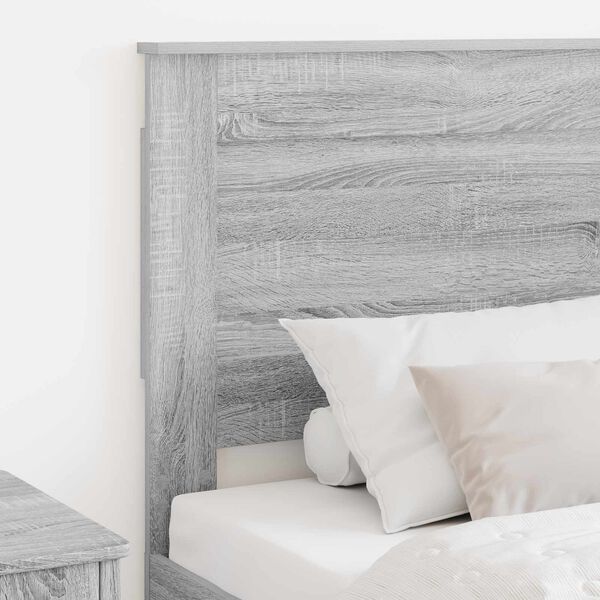 vidaXL Headboard with Headboard Grey Sonoma 75 cm Engineered Wood