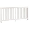 vidaXL Radiator Cover White 169x19x84 cm Solid Wood Pine