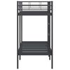 vidaXL Bunk Bed without Mattress Black 80x200 cm Steel