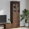 vidaXL Highboard FLORIN Brown Oak 60 x 35 x 182 cm Engineered Wood
