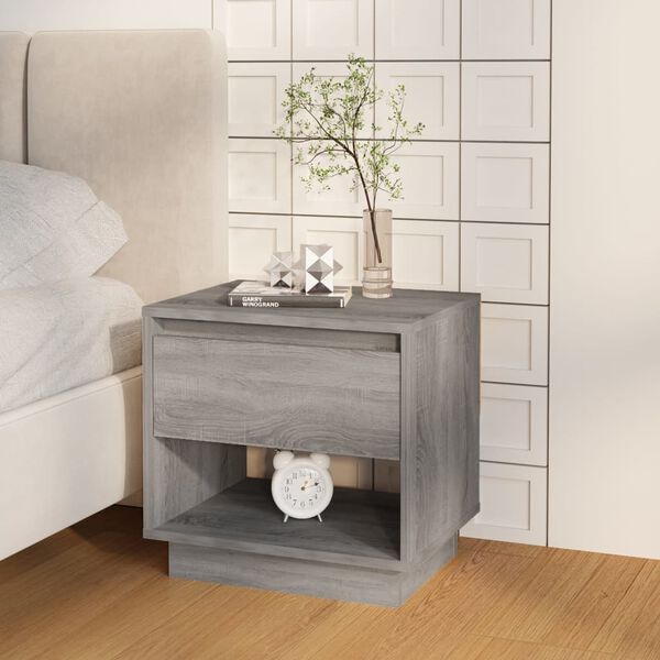 vidaXL Bedside Cabinets 2 pcs Grey Sonoma 45x34x44 cm Engineered Wood