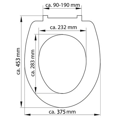 SCHÜTTE Duroplast Toilet Seat with Soft-Close JASMIN Printed