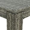 vidaXL Garden Bar Table Grey 60.5x60.5x110.5 cm Poly Rattan