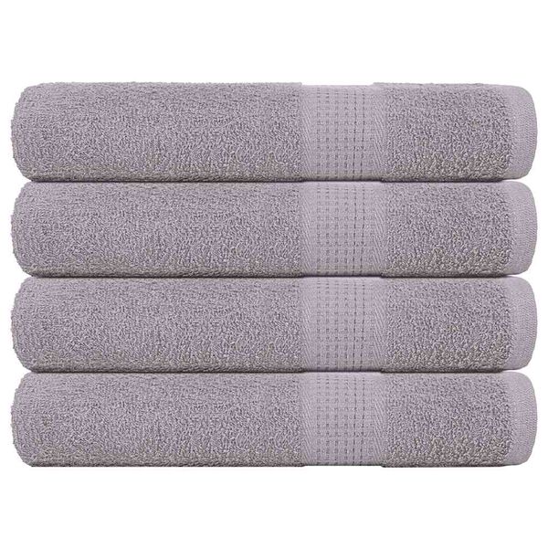 vidaXL Sauna Towels "FROGN" 4 pcs Grey 80x200 cm 360 gsm