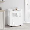 vidaXL Kitchen Trolley White 60x45x80 cm Engineered Wood