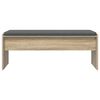 vidaXL Hall Bench with Cushion Sonoma Oak 103 x 38 x 40 cm