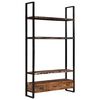 vidaXL Bookshelf 118x30x200 cm Solid Reclaimed Wood