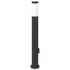vidaXL Bollard Light with Outlet 80 cm Stainless Steel IP44