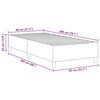 vidaXL Platform Bed Frame Blue 80 x 200 cm Fabric