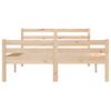 vidaXL Bed Frame without Mattress Solid Wood 140x200 cm
