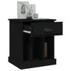 vidaXL Bedside Cabinets 2 pcs Black 43x36x50 cm