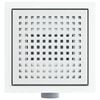 vidaXL Dot Shower Drain Silver 20 x 20 cm Stainless Steel 304
