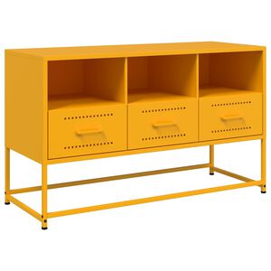 vidaXL TV Cabinet Mustard Yellow 100.5x39x60.5 cm Steel