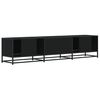 vidaXL TV Cabinet Black 180x35x41 cm Engineered Wood