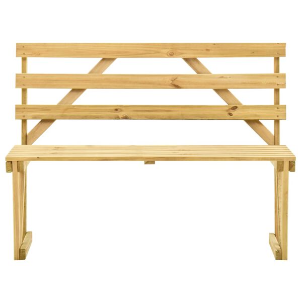 vidaXL Garden Bench 120 cm Impregnated Pinewood