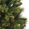 vidaXL Artificial Hinged Christmas Tree with Cones Green 150 cm