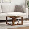 vidaXL Coffee Table Smoked Oak 51.5x51.5x30 cm Engineered Wood