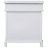 vidaXL Shoe Cabinet White 50x28x58 cm Paulownia Wood