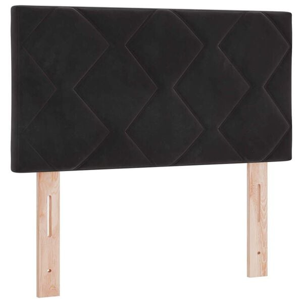 vidaXL Headboard Height Adjustable with Headboard Black 80 cm Velvet