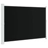 vidaXL Patio Retractable Side Awning 200x314 cm Black