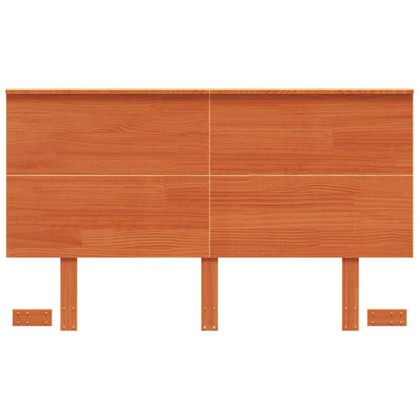 vidaXL Headboard Wax Brown 120 cm Solid Wood Pine