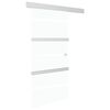 vidaXL Sliding Door with Soft Stops ESG Glass and Aluminium 90x205 cm