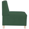 vidaXL Modular Sofa Unit Armless Jungle Green 55 x 74 x 82 cm