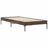 vidaXL Bed Frame without Mattress Brown Oak 75x190 cm Small Single