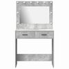 vidaXL Dressing Table Concrete grey 78.5 x 41 x 135 cm Engineered wood