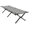 vidaXL Folding Camping Bed Folding Grey 193 x 69 x 45 cm Oxford fabric