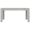 vidaXL Dining Table Concrete Grey 160x80x76 cm Engineered Wood