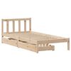 vidaXL Bed Frame without Mattress 100x200 cm Solid Wood Pine
