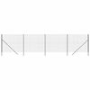 vidaXL Wire Mesh Fence Anthracite 2,2x10 m Galvanised Steel