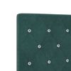 vidaXL Headboard with Headboard Dark Green 160 cm Faux Leather