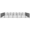 vidaXL Outdoor Dog Kennel Steel 46.1 m&sup2;